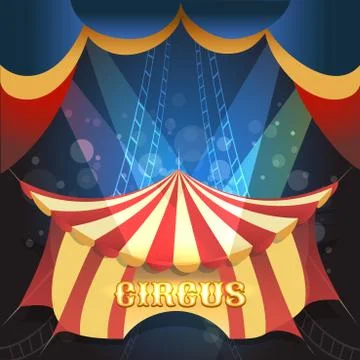 Circus Theme Illustration Illustrazione stock