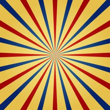 Circus themed sunburst Stock Illustration