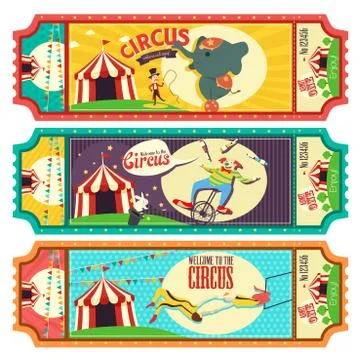 Circus Ticket Design Stock Illustration