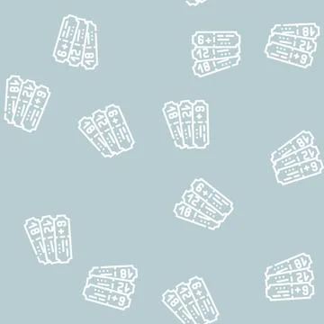 Circus tickets line vector seamless pattern black Illustrazione stock