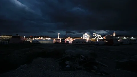 Circus in town Stock Footage 87708401