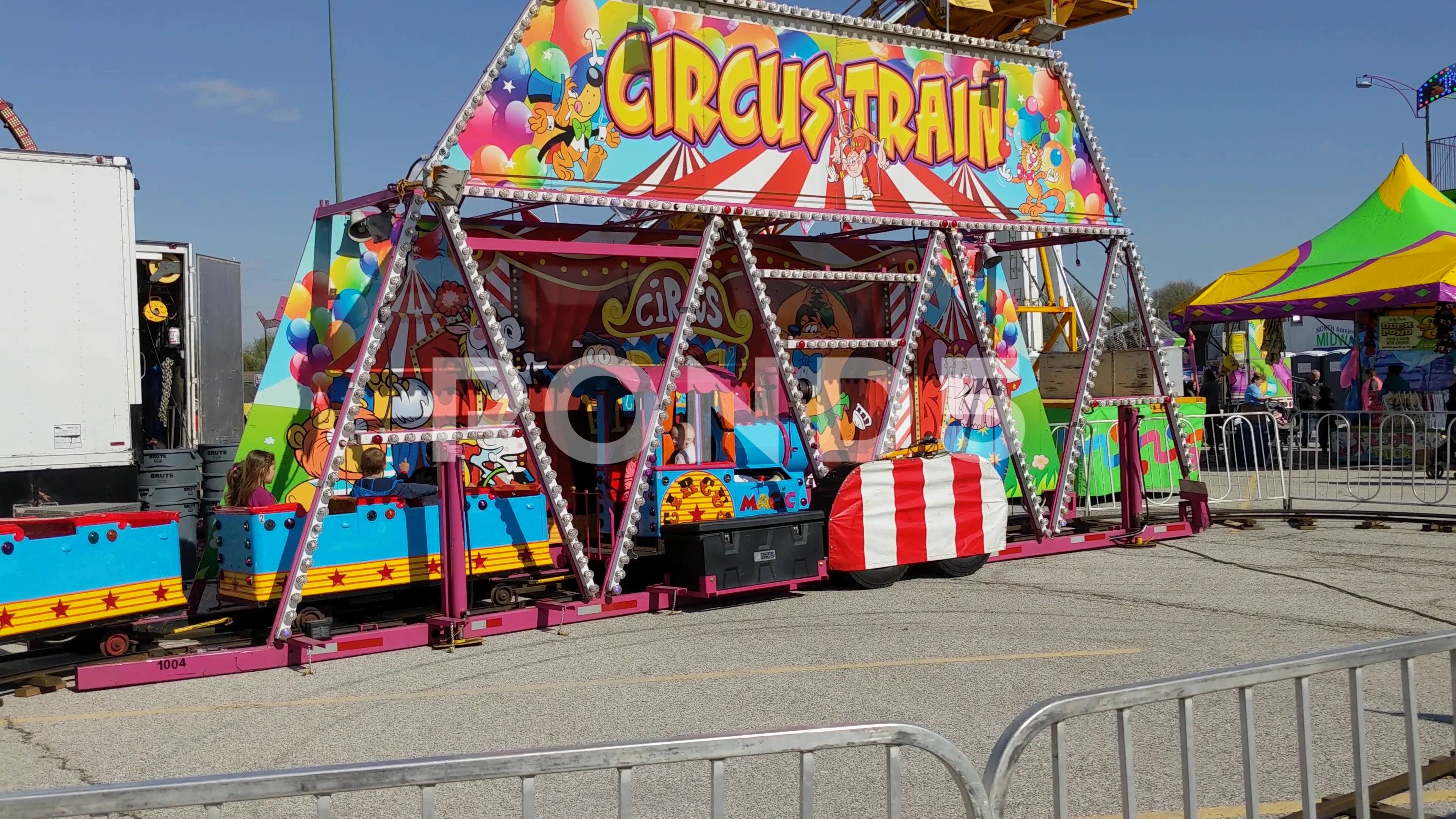 Circus Train Carnival, Stock Video