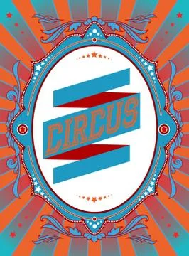 Circus vintage poster Stock Illustration