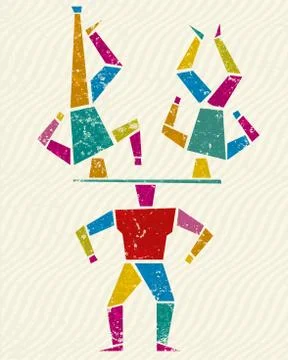 Circus_strong Stock Illustration