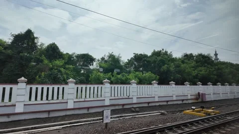 CIREBON, JAVA, INDONESIA - MARCH 6, 2026: Train ride through landscapes on .. 스톡 동영상 337190428