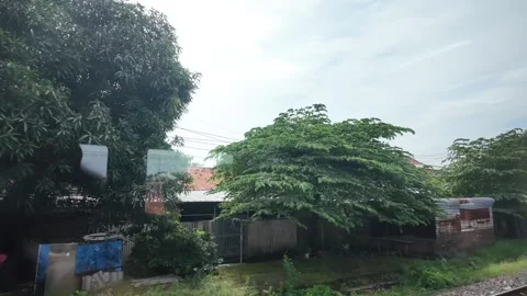 CIREBON, JAVA, INDONESIA - MARCH 6, 2026: Train ride through landscapes on .. 스톡 동영상 337190478