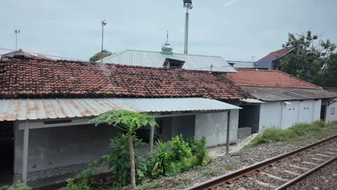 CIREBON, JAVA, INDONESIA - MARCH 6, 2026: Train ride through landscapes on .. 스톡 동영상 337190646
