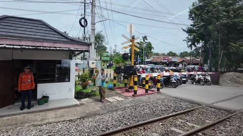 CIREBON, JAVA, INDONESIA - MARCH 6, 2026: Train ride through landscapes on .. 스톡 동영상 337190660
