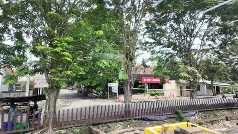 CIREBON, JAVA, INDONESIA - MARCH 6, 2026: Train ride through landscapes on .. 스톡 동영상 337190677