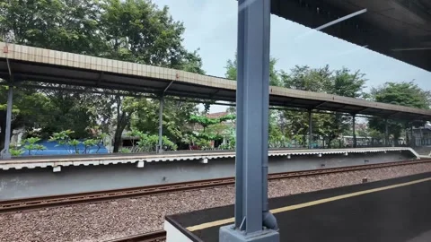 CIREBON, JAVA, INDONESIA - MARCH 6, 2026: Train ride through landscapes on .. 스톡 동영상 337190689