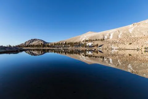 Cirque lake reflection Stock Photos