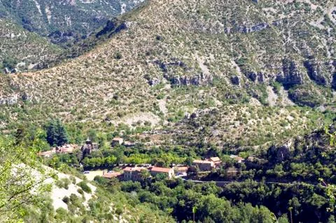 Cirque of navacelles Stock Photos