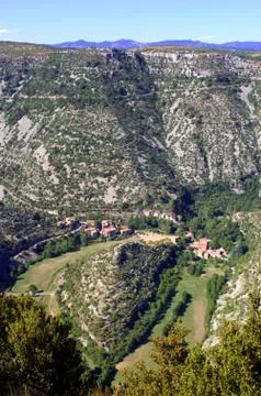 Cirque of navacelles Stock Photos
