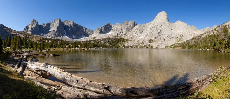 Cirque of the Towers - Wind River Range, WY - Panorama Stock Photos