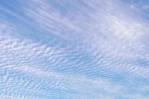 Cirrocumulus clouds background Stock Photos