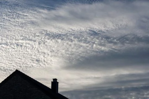 Cirrocumulus clouds Stock Photos