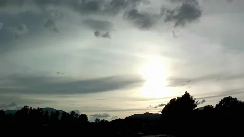 Cirrostratus Sunset Stock Footage 142767850