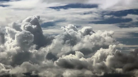 Cirrus and cummulus layer Video stock 45638223