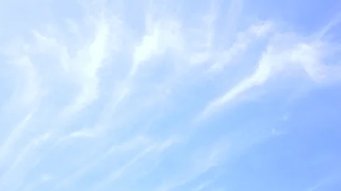 Cirrus cloud with blue sky Stock Footage 115229062