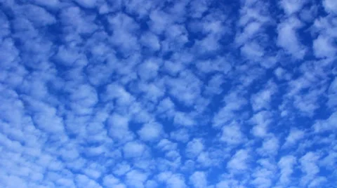 Cirrus clouds flying in the sky. timelapse Stock Footage 54537198
