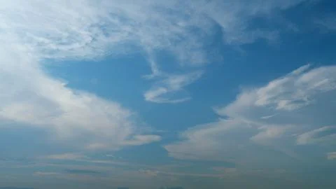 Cirrus clouds sky cloud weather. Weather forecast and environment. Tropical Stock Photos
