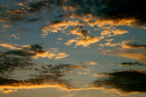 Cirrus clouds in the sky Stock Photos