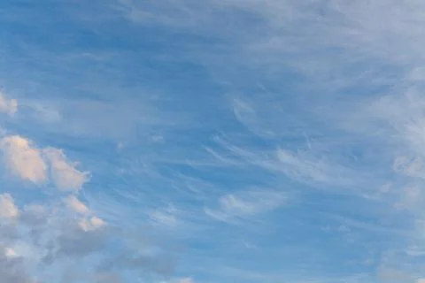 Cirrus clouds sky scape Stock Photos