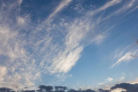 Cirrus clouds sky scape Stock Photos