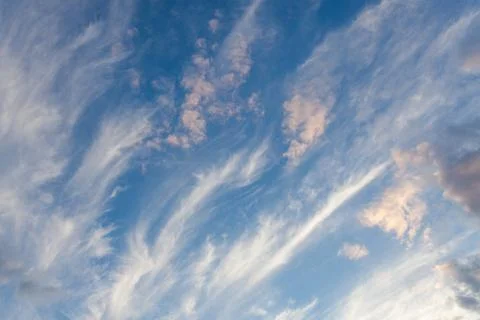 Cirrus clouds sky scape Stock Photos