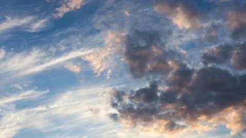 Cirrus clouds sky scape Stock Photos
