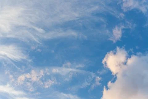 Cirrus clouds sky scape Stock Photos