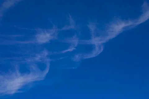 Cirrus clouds in summer sky Foto stock