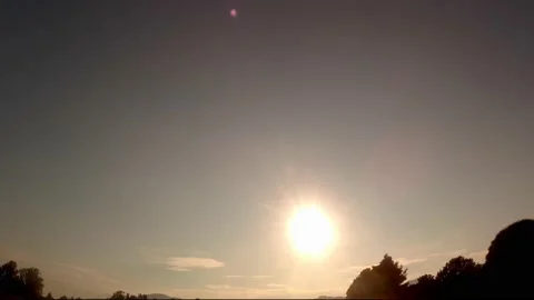  Cirrus Haze Sunset Stock Footage 145045473