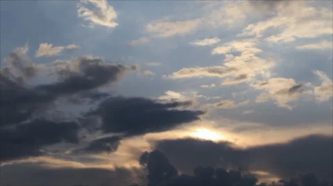 Cirrus sky clouds Stock Footage 39449485