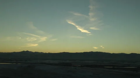 Cirrus at Sunset Stock Footage 54725523