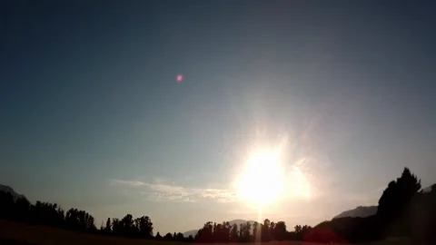 Cirrusly Sunset Stock Footage 145043553