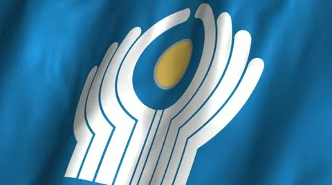 CIS Waving Flag Stock Footage 12248693