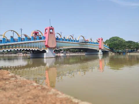 Cisadane river bridge Stock Photos