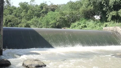 Cisadane River headwaters in Bogor 스톡 동영상 333519089