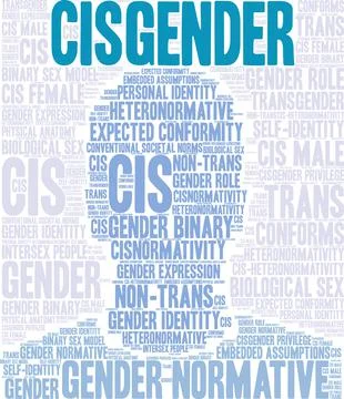 Cisgender Word Cloud Stock Illustration