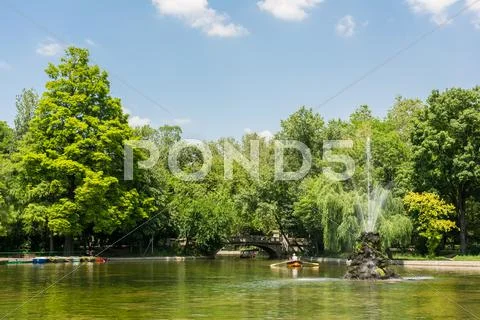 The Cismigiu Gardens In Bucharest Stock Photos