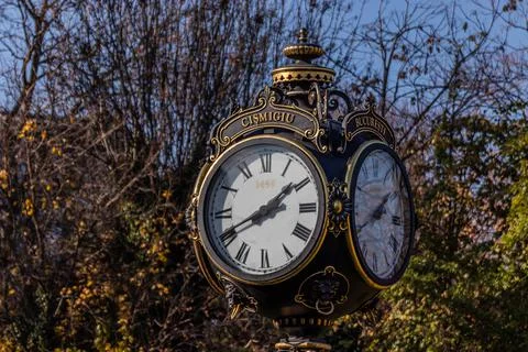 Cismigiu park clock Stock Photos