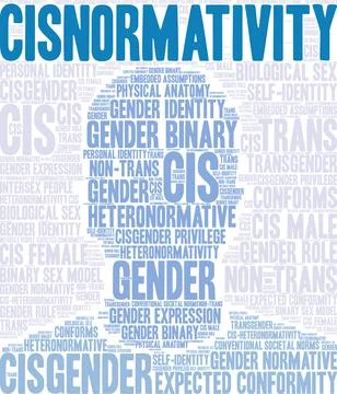 Cisnormativity Word Cloud Stock Illustration