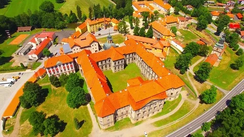 Cistercian monastery Plasy. Stock-Footage 76722275