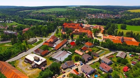 Cistercian monastery Plasy. Stock Footage 76726407