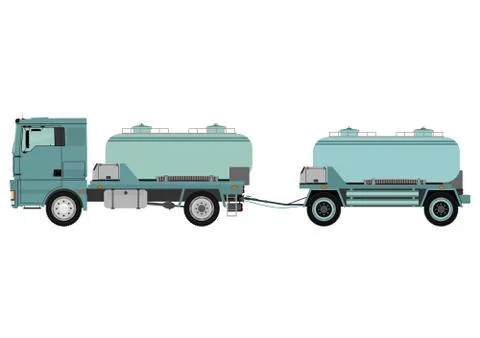 Cistern truck Stock Illustration