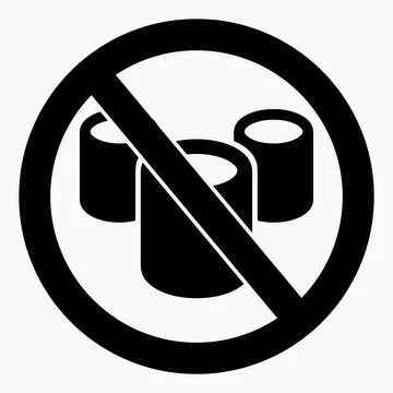Cisterns ban icon. Stock Illustration