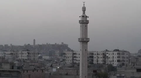 Citadel in Aleppo, Syria Video stock 55125296