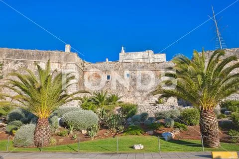 Citadel of the coastal town of Cascais Stock Photos