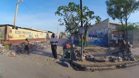 Cité Soleil section of Haiti  Stock Footage 71012560